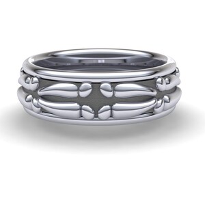 Closed Deer Print Ring-6mm | Deer Hunting Ring | Deer Season |Hunting Jewelry