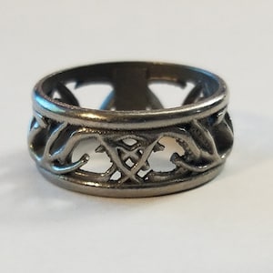 Antlered Deer Hunting Ring 10mm |Hunting Wedding Band | Hunting Ring | Deer Hunting Ring | Antler Wedding Ring