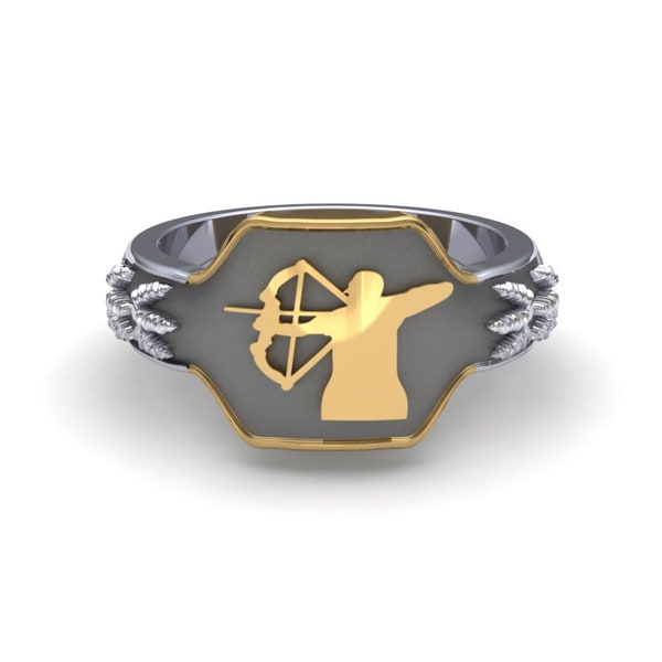 Bow Hunting Ring-3 | Deer Hunting jewelry | Bow Hunter Jewelry | Outdoor Ring