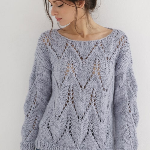 Sweater Knitting Pattern for Women Sweater Digital Pattern | Etsy