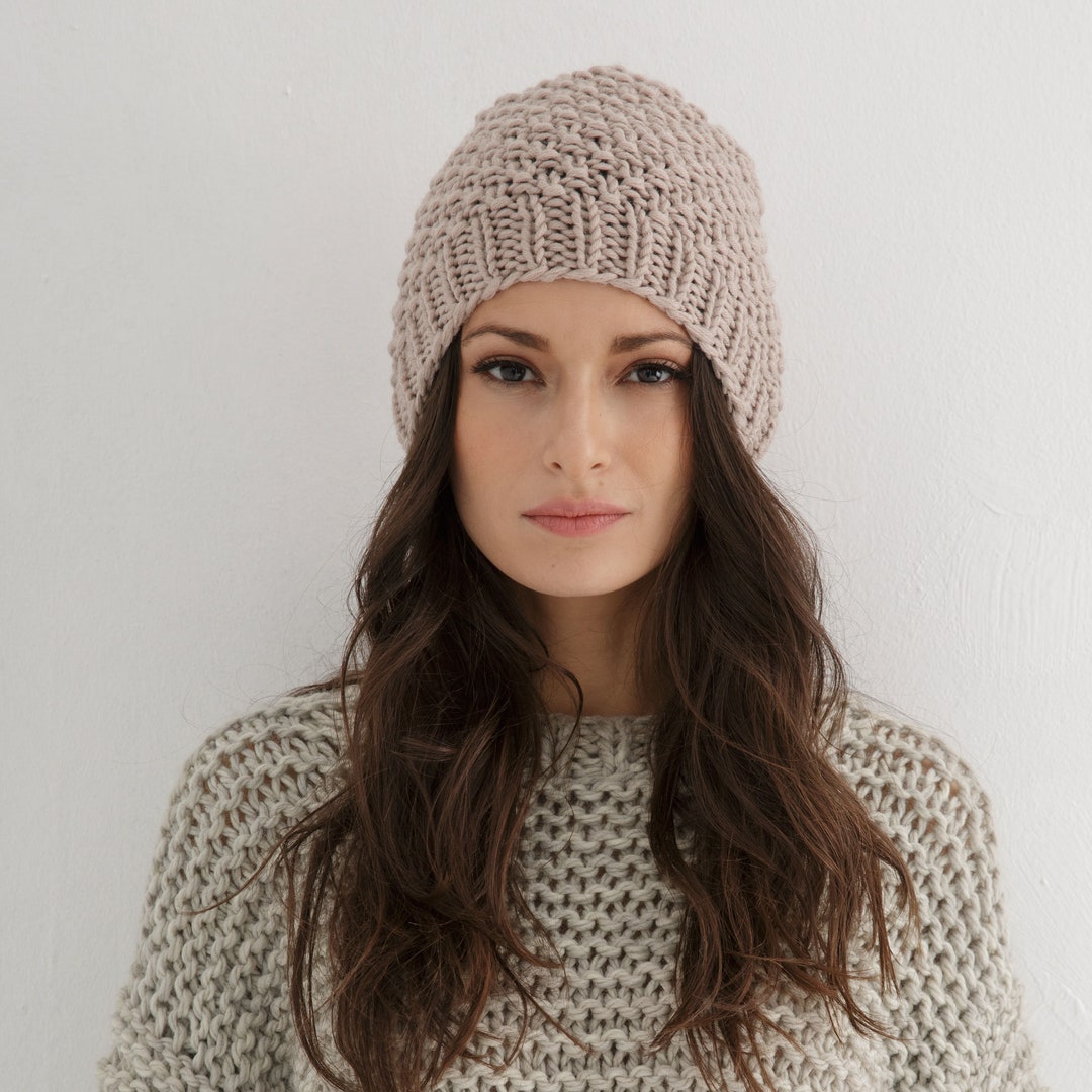 Beanie Knitting Pattern Pdf Hat Knit Design Tutorial Etsy