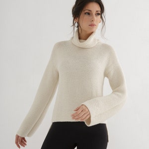 Sweater knitting pattern for women | Classic sweater knit pattern pdf