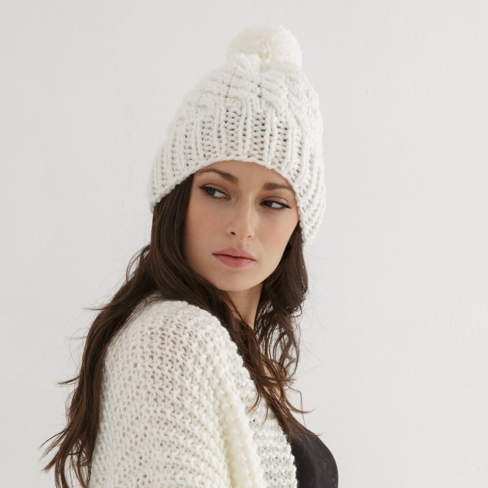 Chunky Hat Knitting Pattern | Cable Beanie Knit Design for All Sizes - Etsy