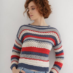 Lace sweater knitting pattern