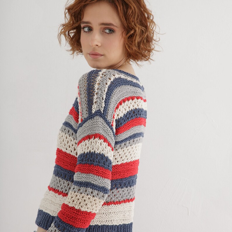 Lace sweater knitting pattern