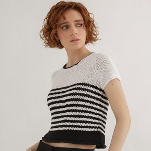 T-shirt knit pattern | Sweater knitting pattern for women