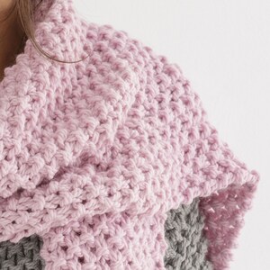 Chunky scarf Knitting pattern Scarf knit pattern pdf image 9