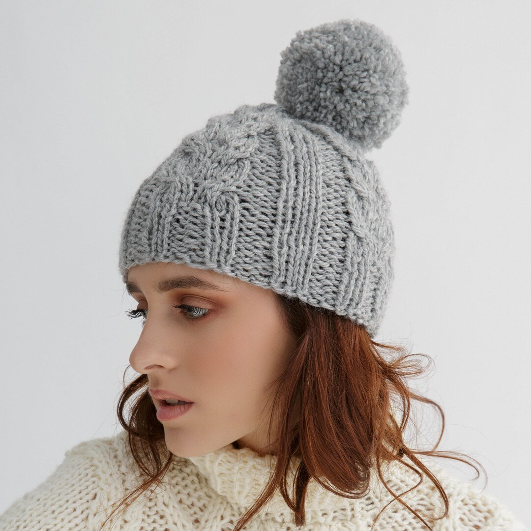 Chunky Beanie Knit Pattern| Hat Knitting Pattern Pdf - Etsy