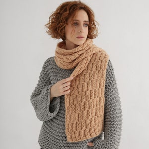 Scarf knitted pattern pdf | Scarf knit pattern for men and women