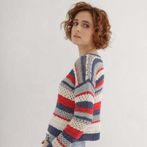 Lace sweater knitting pattern