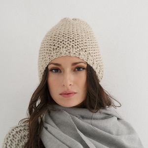 Chunky beanie knitting pattern | Hat knit pattern for all sizes