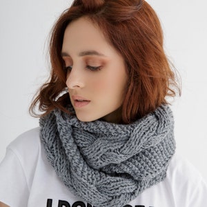 Infinity scarf knitting pattern | Scarf knitted pattern pdf
