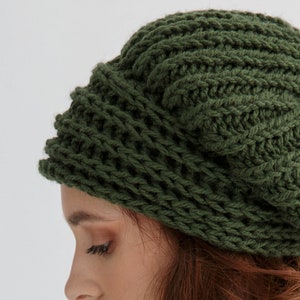 Chunky Beanie Knit Pattern for Women | Beanie Knitting Pattern Pdf - Etsy