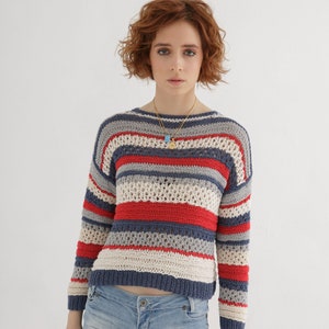Lace sweater knitting pattern