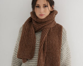 Bundle Knit Pattern | Chunky Jumper Knit Pattern | Long scarf knit pattern