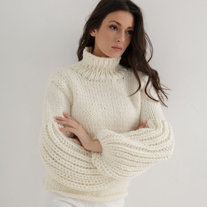 Sweater knitting pattern for women | Knit pattern pdf digital