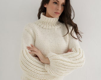 Sweater knitting pattern for women | Knit pattern pdf digital