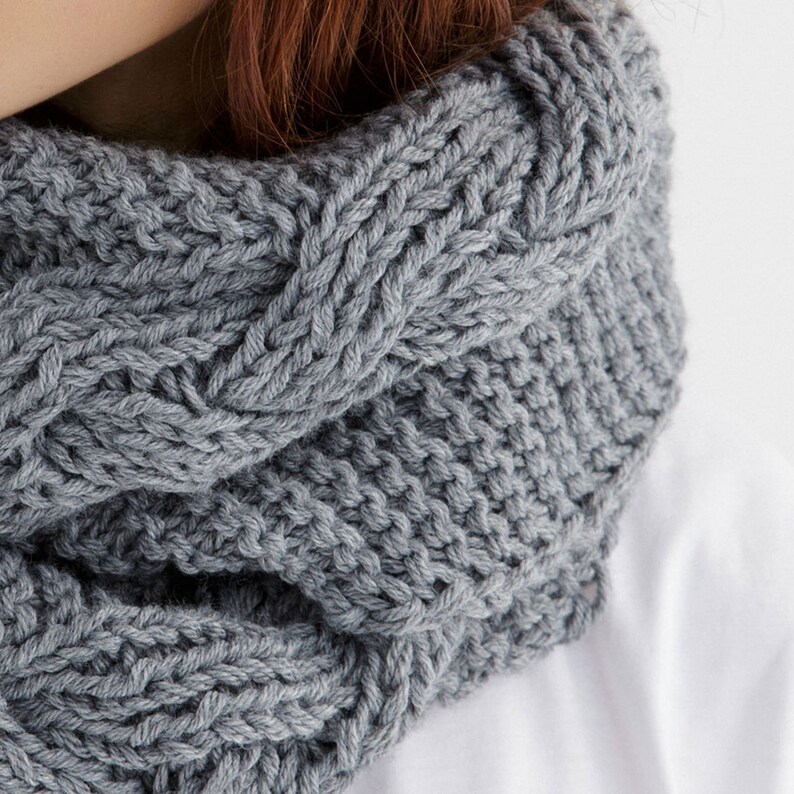Infinity scarf knitting pattern Scarf knitted pattern pdf image 8