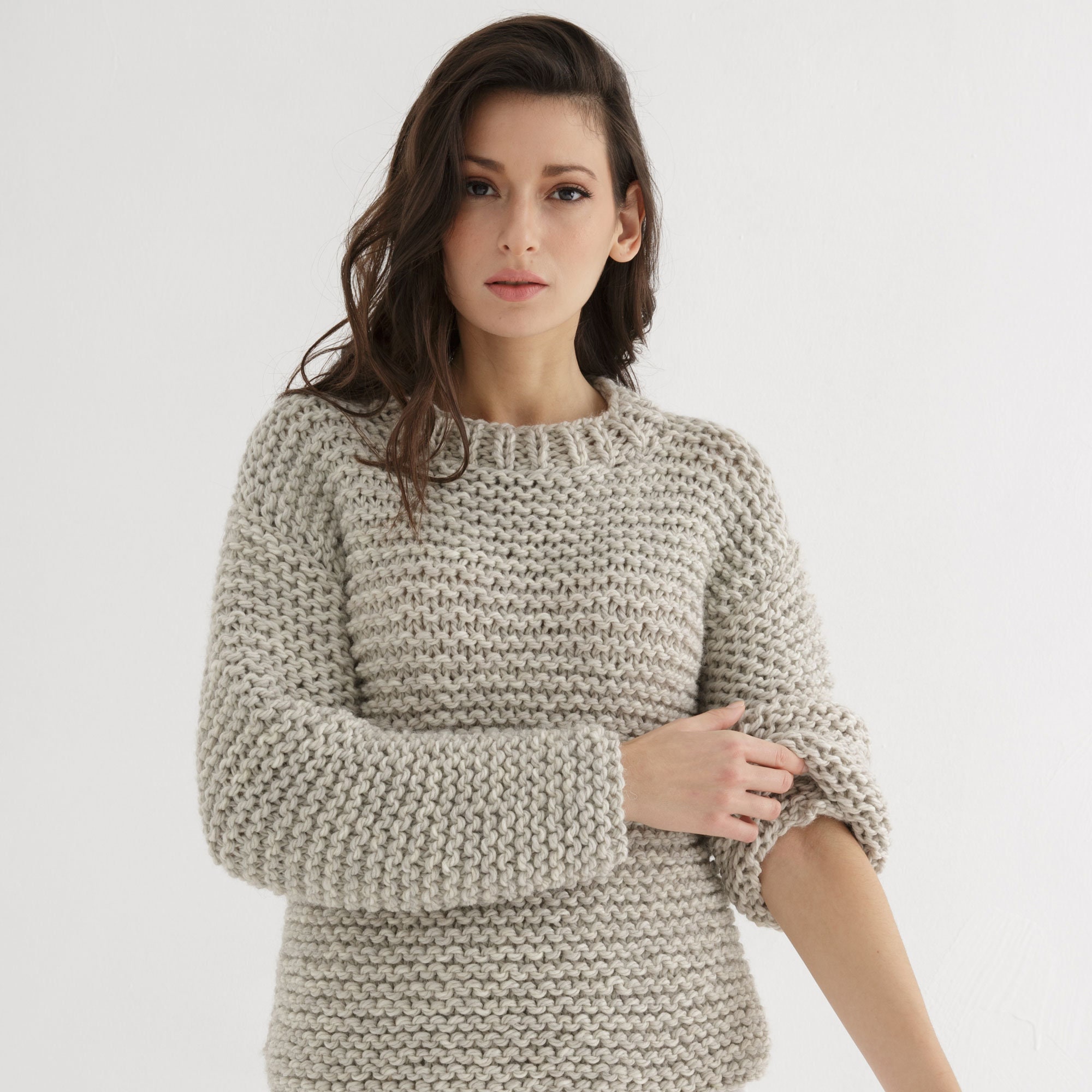 Bundle Knit Pattern Chunky Jumper Knit Pattern Long Scarf Etsy