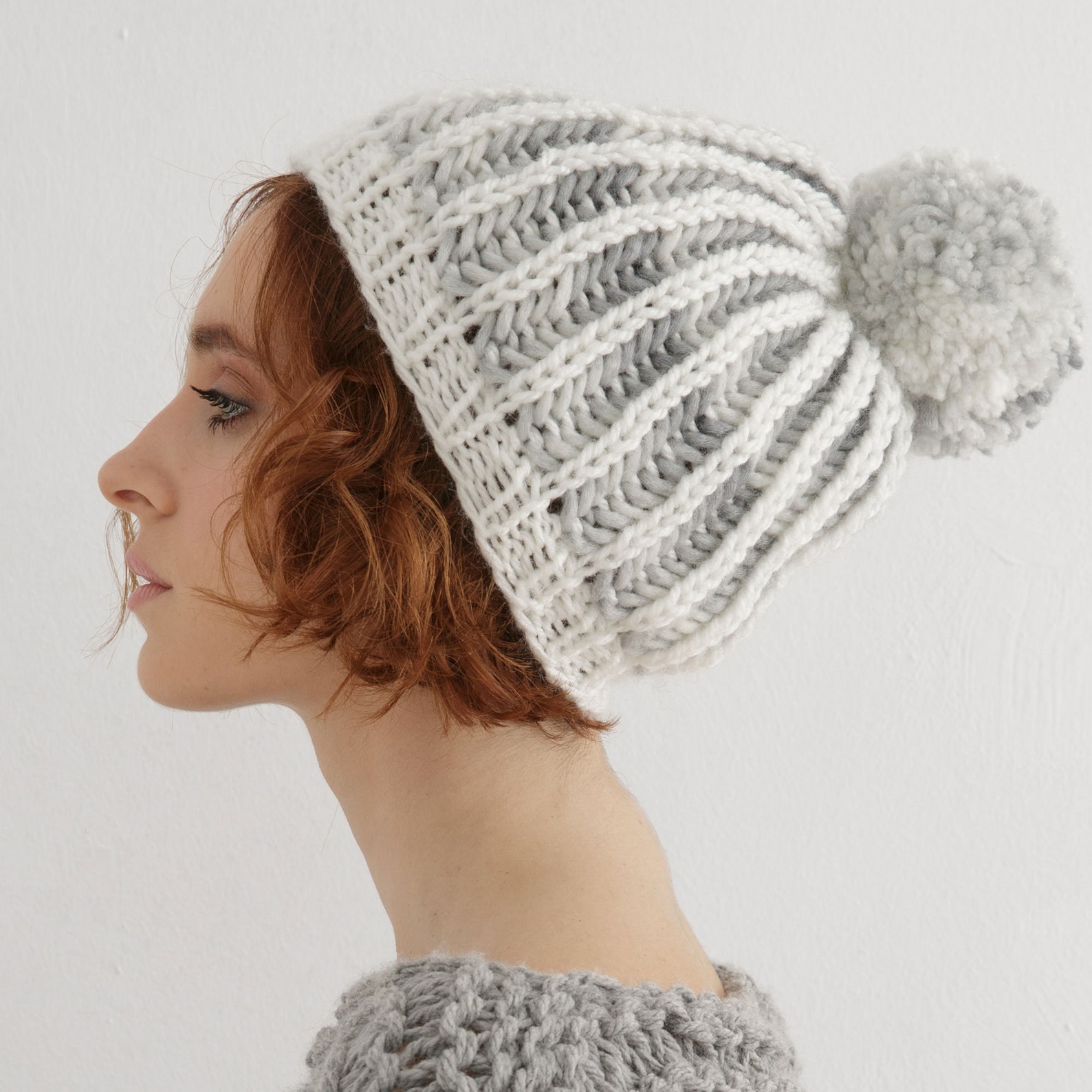 Chunky Beanie Knitting Pattern for Women | Hat Knit Design Pdf - Etsy