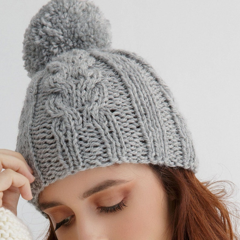 Chunky Beanie Knit Pattern| Hat Knitting Pattern Pdf - Etsy