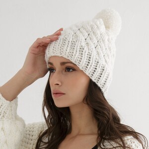 Chunky Hat Knitting Pattern | Cable Beanie Knit Design for All Sizes - Etsy