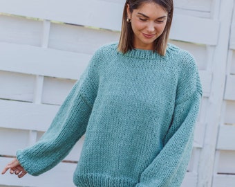 Chunky Knit Sweater - Etsy
