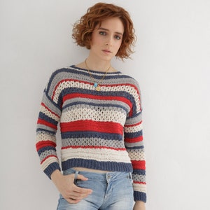 Lace sweater knitting pattern