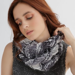 Cowl knit pattern for women | Chunky cowl knitting pattern pdf