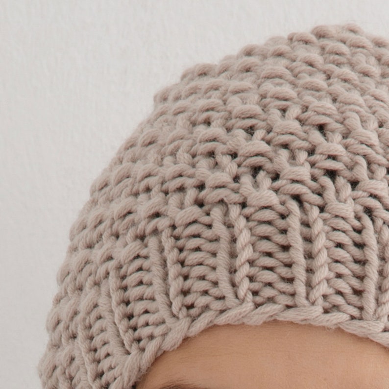 Beanie Knitting Pattern Pdf | Hat Knit Design Tutorial - Etsy