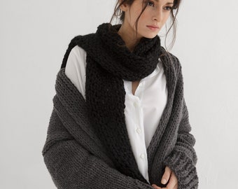 Bundle Knitting Pattern | Chunky coat pattern | Chunky scarf pattern