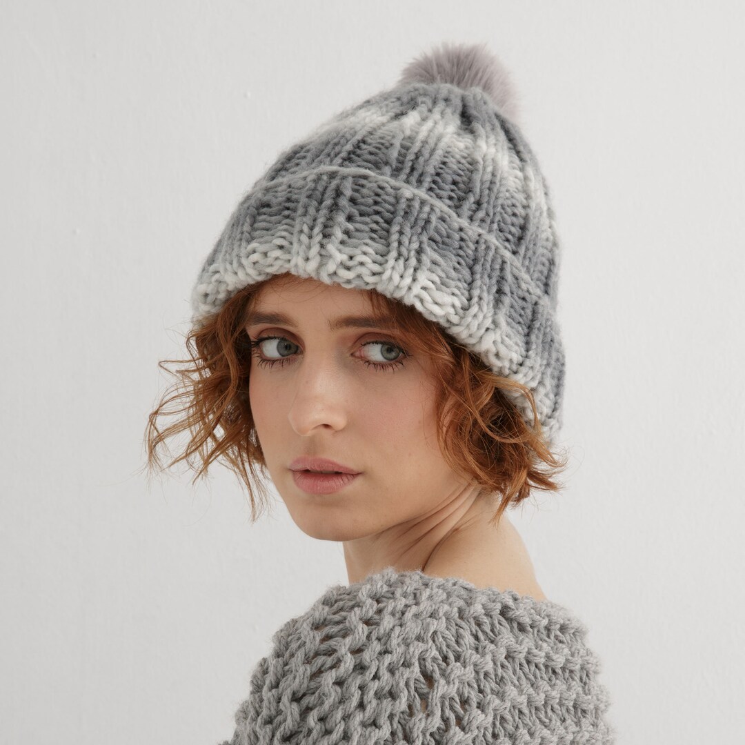 Chunky Beanie Knitting Pattern | Hat Knit Pattern Pdf - Etsy