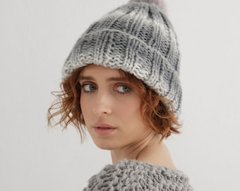 Chunky beanie knitting pattern | Hat knit pattern pdf