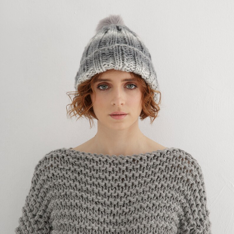 Chunky Beanie Knitting Pattern | Hat Knit Pattern Pdf - Etsy