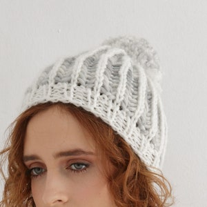 Chunky Beanie Knitting Pattern for Women | Hat Knit Design Pdf - Etsy