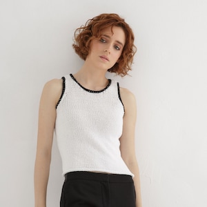 Patrón de camiseta de tirantes de punto / Chaleco ajustado para mujer (Patrón PDF)