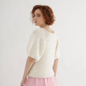 Chunky sweater knitting pattern