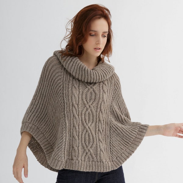 Poncho knit pattern | Poncho pattern for women