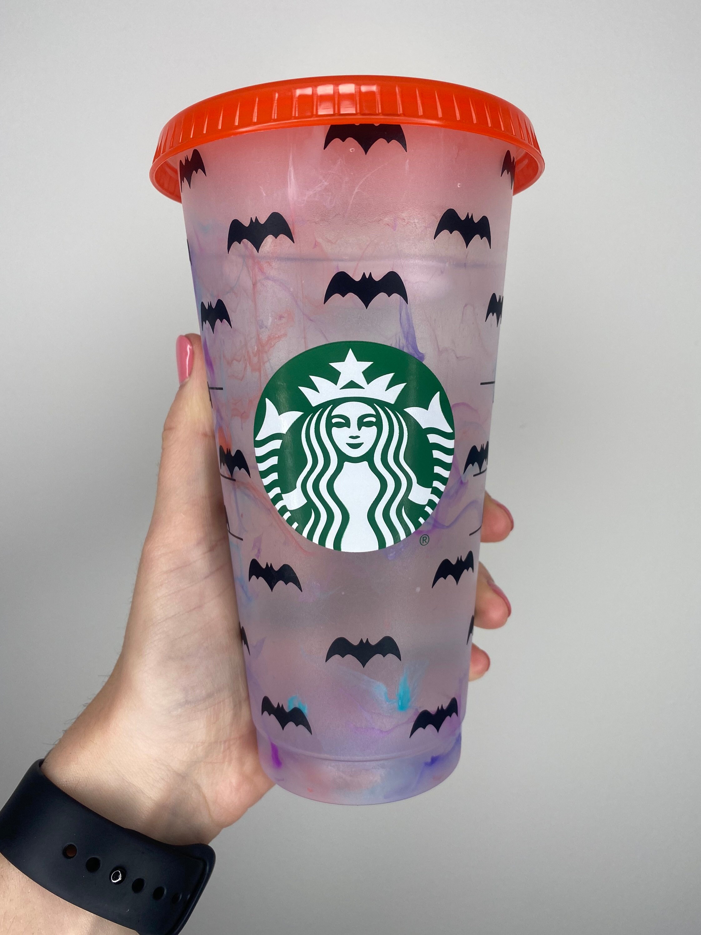 Marbled Bat Color Changing Cold Cup/ Starbucks/ Cold cup/ Etsy Marbled Bat Color Changing Cold Cup/ Starbucks/ Cold cup/ Etsy