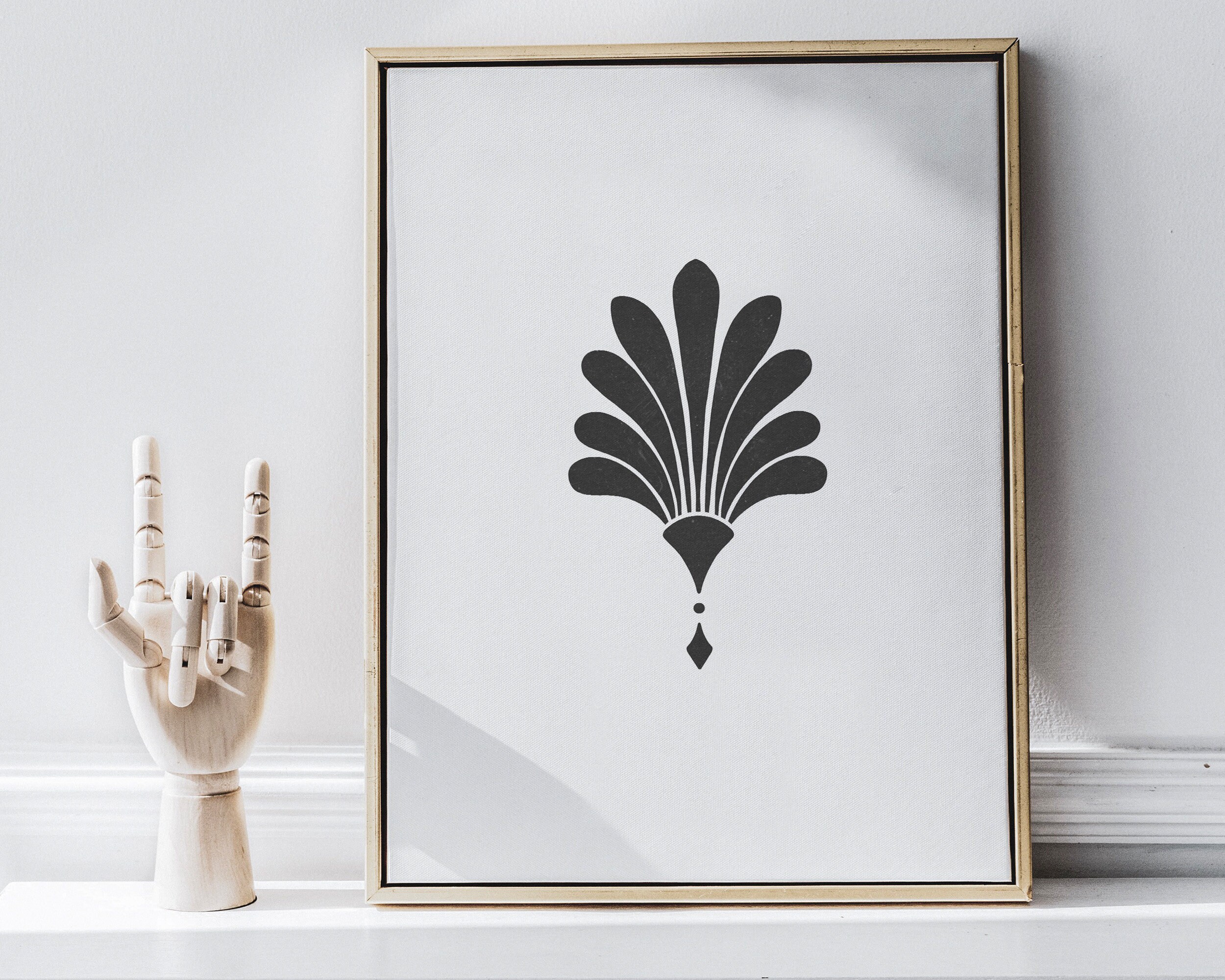 Greek Leaf Printable Wall Decor Greek Symbol Digital Print | Etsy