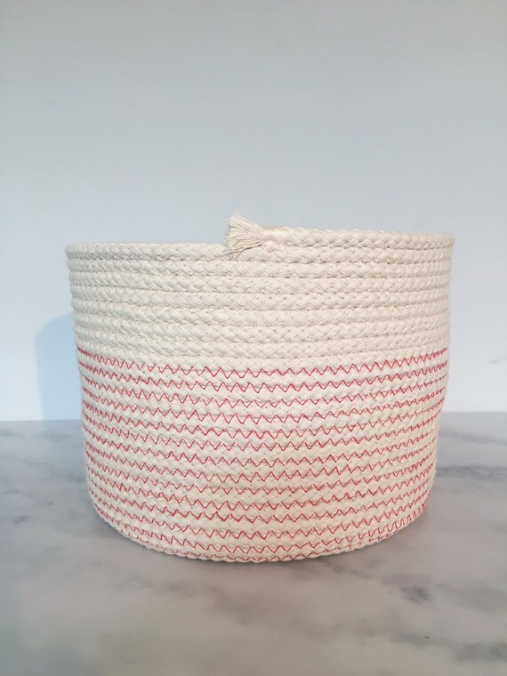 Handmade medium rope basket made to order in your choice of Etsy