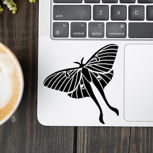 Luna Moth Decal | Luna Moth Sticker | Moon Moth Sticker | Actias Luna Decal | Laptop Decal | Car Decal | Window Decal | Insect Vinyl Decal
