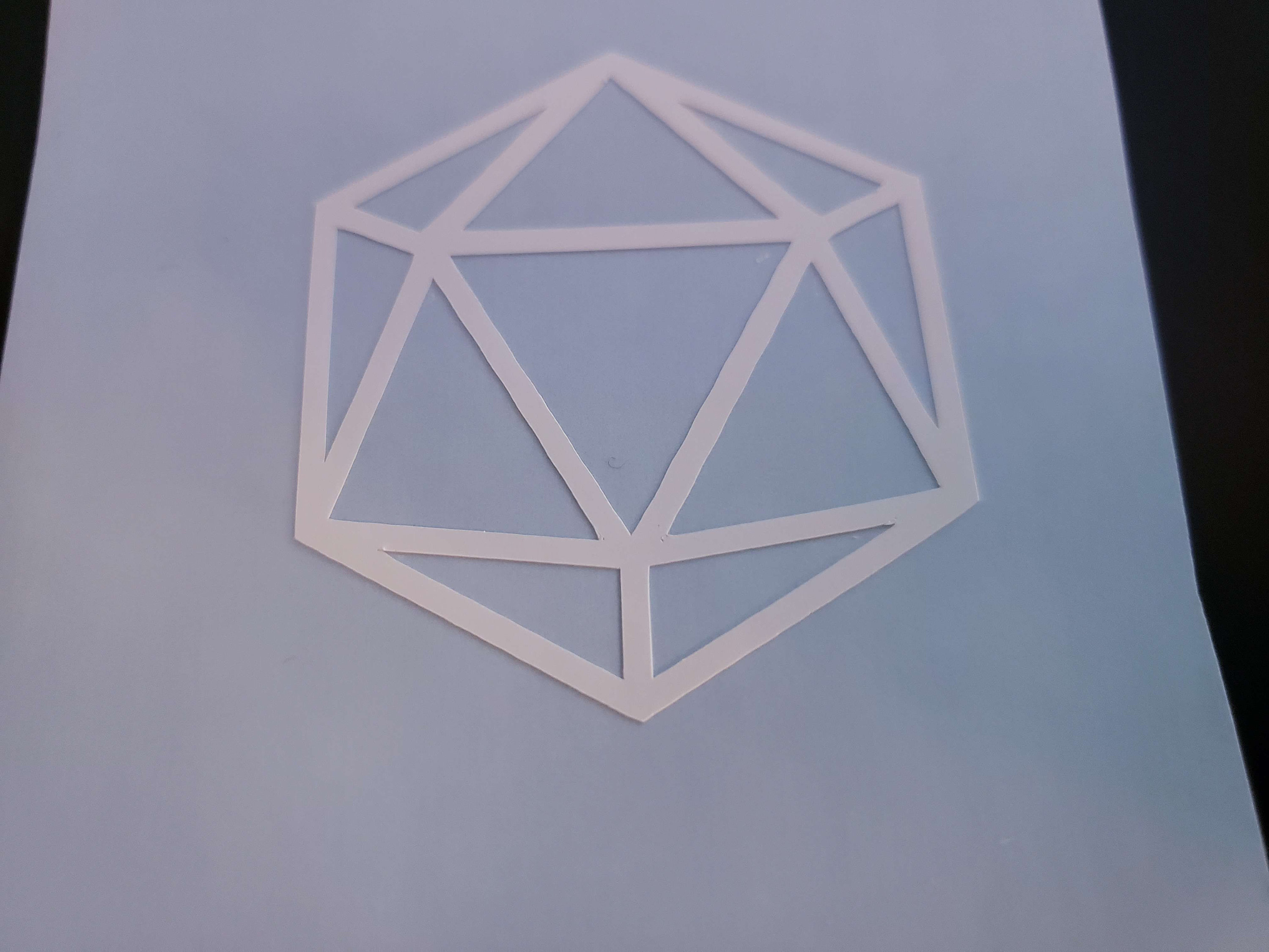 D20 Decal | D20 Sticker | D20 Laptop Decal | D20 Car Decal | D20 Window ...