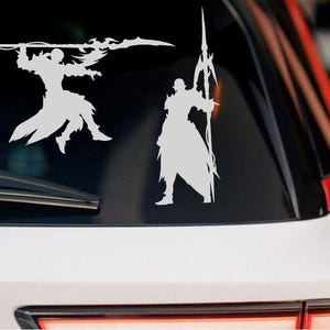 Estinien FFXIV Decal / Estinien Decal / Final Fantasy XIV Decal / Estinien Sticker / Final Fantasy 14 Decal / FF14 Decal