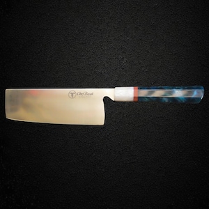 Handmade Japanese Nakiri Knife – High Carbon Steel Vegetable Knife – Razor Sharp Traditional Chef Knife for Precision Chopping
