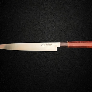 Handmade Japanese Yanagiba Knife – Sushi Sashimi Chef Knife – High Carbon Steel – Japanese Kitchen Knife – Razor Sharp Fillet Knife