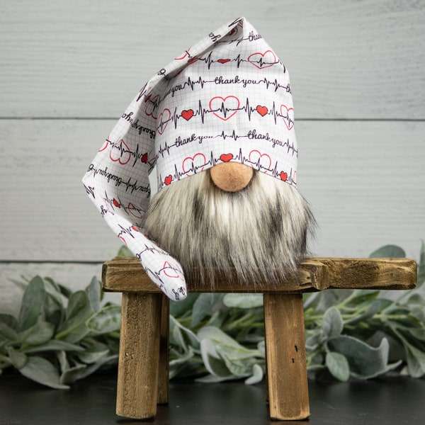 Medical Gnome Hat | Mantel Decor | Tier Tray Decor | Shelf Decor