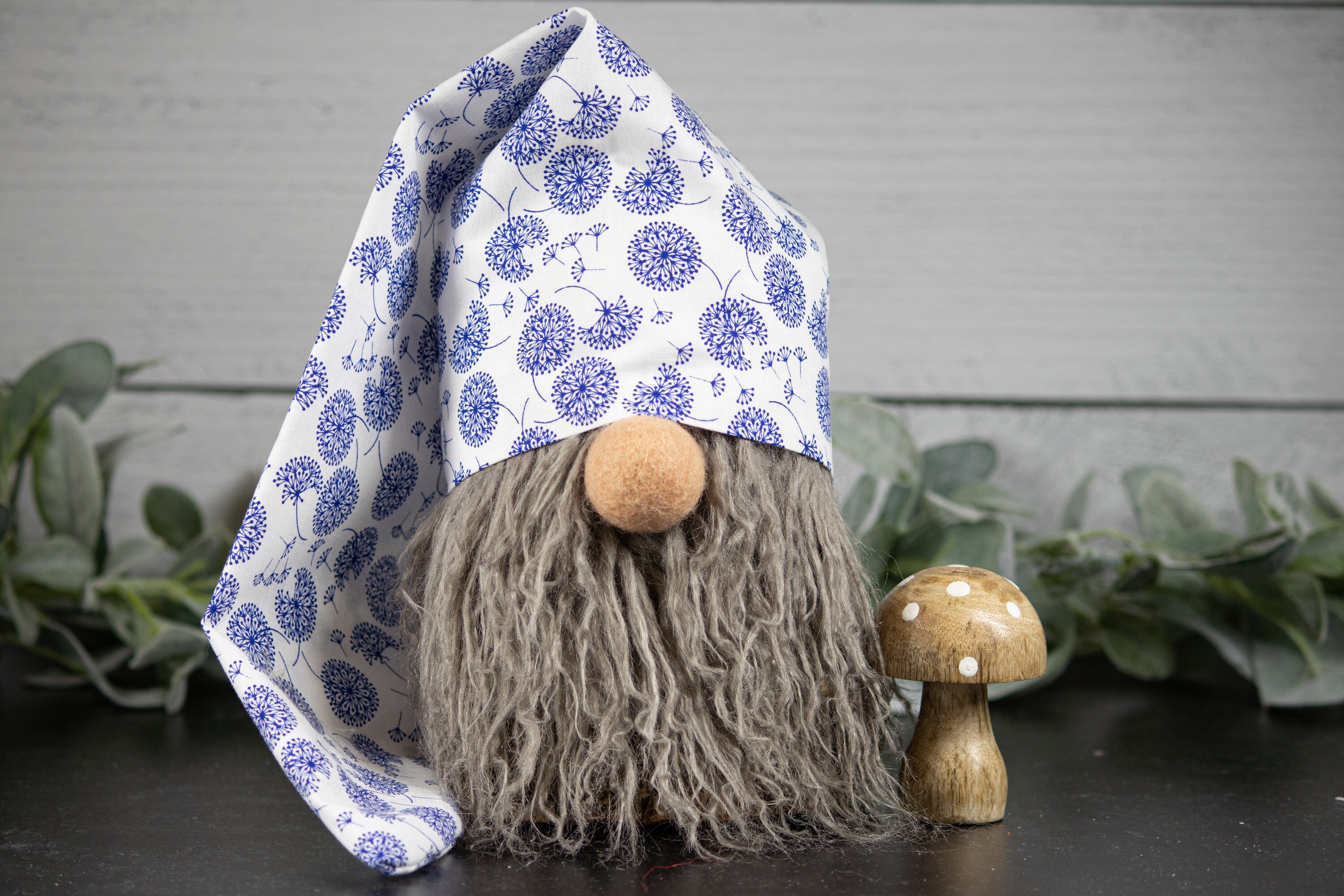 Dandelion on white gnome hat spring flower gnomes gnome  etsy Dandelion on white gnome hat spring flower gnomes gnome  etsy