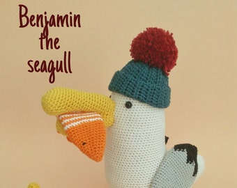 Benjamin The Seagull PATTERN! - Seagull Crochet Doll Tutorial- Handmade Gift For Nursery- Thisisatoucan