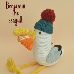 Benjamin The Seagull PATTERN! - Seagull Crochet Doll Tutorial- Handmade Gift For Nursery- Thisisatoucan